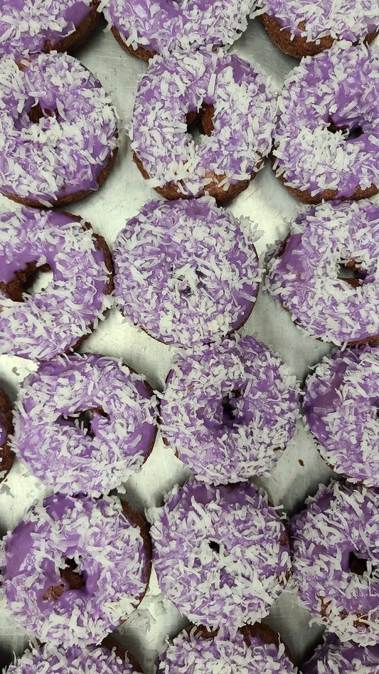 Toasted Coconut Ube Donut